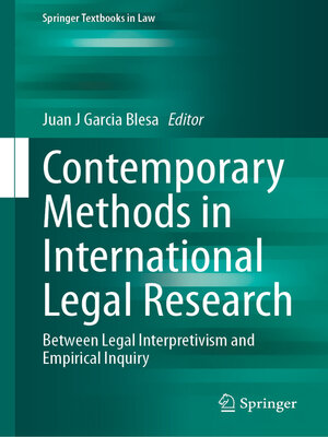 cover image of Contemporary Methods in International Legal Research